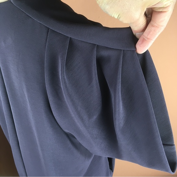 Vintage MaxMara Gray Draped Knit Dress - Small - Picture 4 of 13